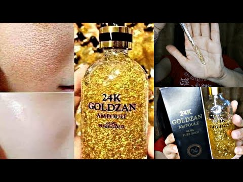 24K Goldzan Ampoule Review And Try Test | Real Goldzan 24K Serum