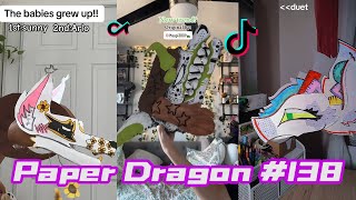 Dragon Puppet Crafts - Paper Dragon TikTok Compilation #138