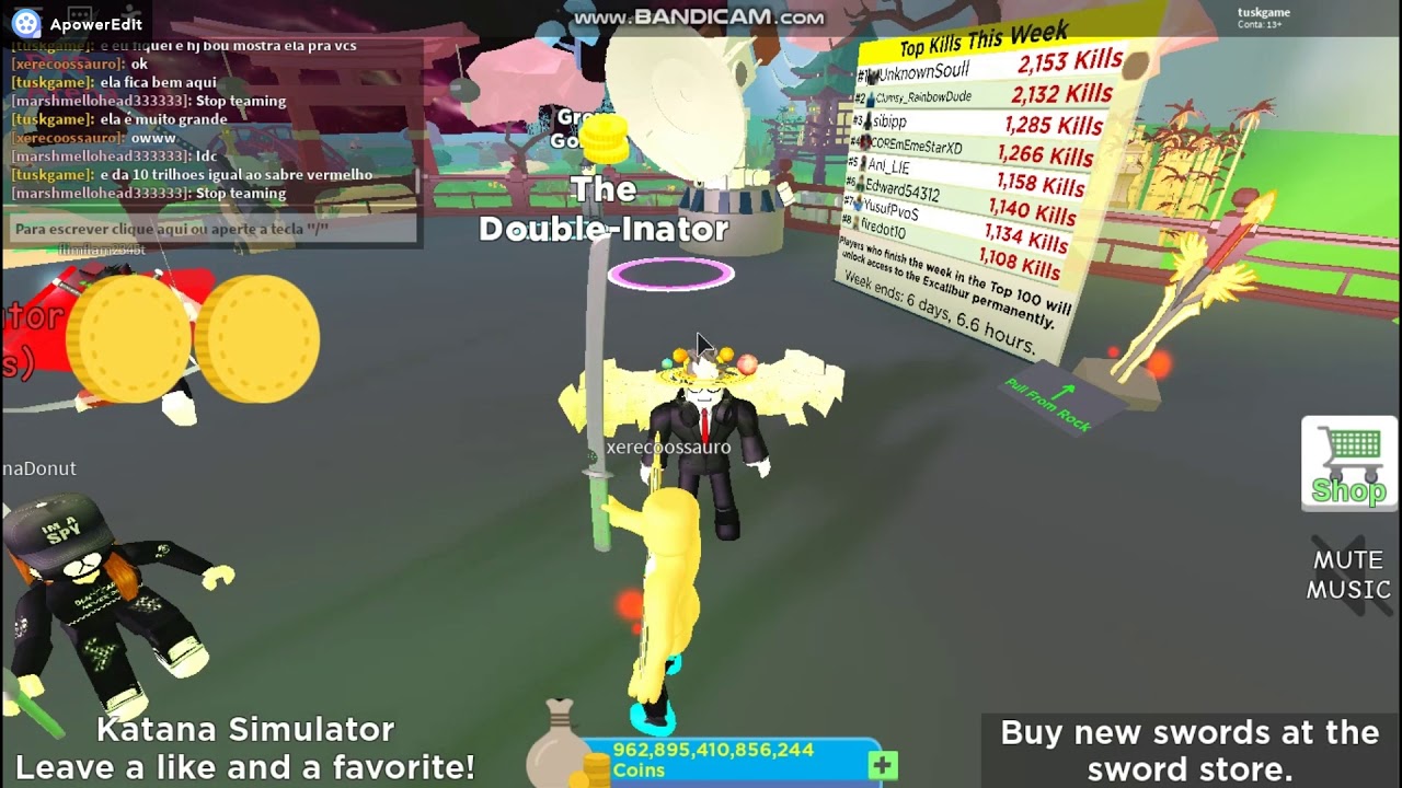 A Excalibur Katana Simulator Roblox Youtube - katana simulator in roblox get 1000 robux daily