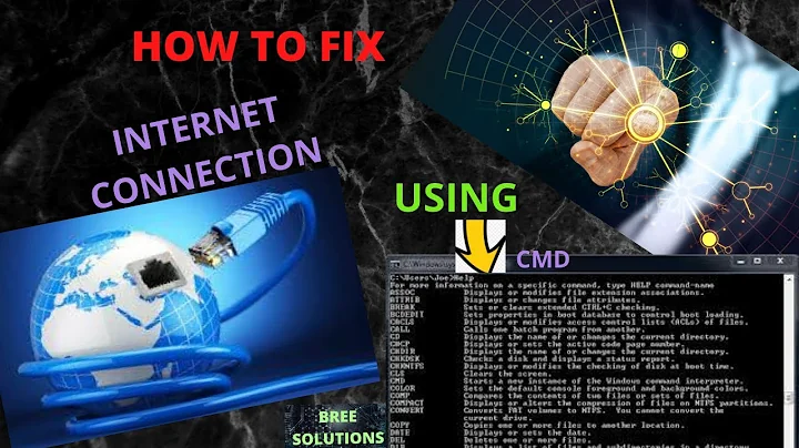 HOW TO FIX INTERNET CONNECTION USING COMMAND PROMPT (CMD) IN WINDOWS 7,8 & 10.