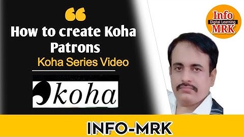 How to Create Koha User ID #userID #koha #infomrk