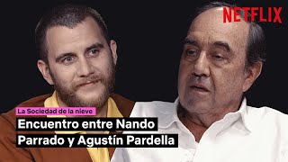 Nando Parrado Superviviente De Los Andes Y Agustín Pardella Actor La Sociedad De La Nieve