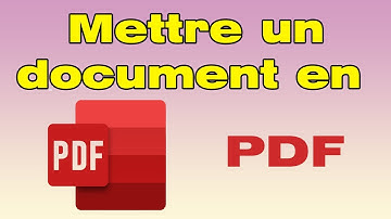 Comment mettre un document en PDF (convertir un fichier en PDF)
