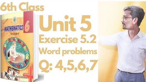 Maths Class 6| Exercise 5.2| Q: 4,5,6,7|#sindhtextbookboard