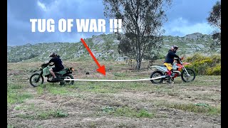 DIESEL DIRTBIKE VS.2024 KTM 250 2 STROKE (TUG OF WAR)