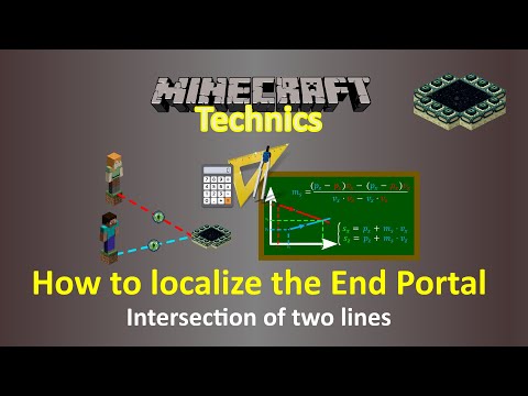 Finding the End Portal by trigonometry [Minecraft Technics]