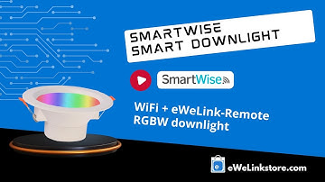 SmartWise WiFi + eWeLink-Remote RGBW downlight, eWeLink app compatible