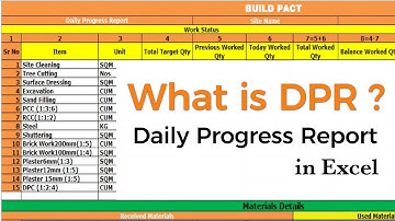 DPR | What is Daily Progress Report | Construction DPR | By Build Pact |  PART-1