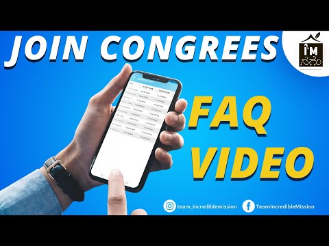 Join Congrees App FAQ Video | Congress Party Membership |