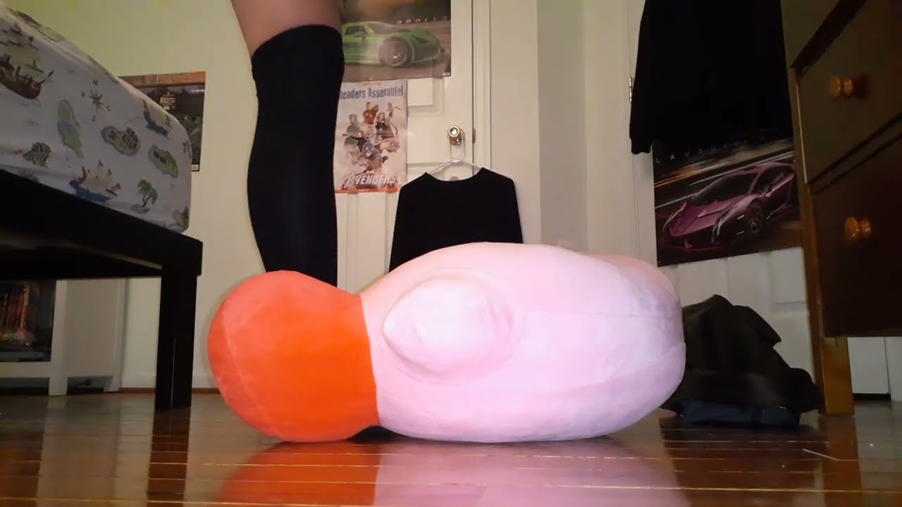 thighhigh boots n socks trampling plushie