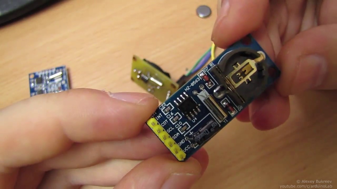 Часы реального времени PCF8563T - YouTube