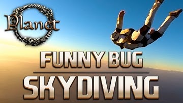 Elder Scrolls Online (ESO) - SKYDIVING (Funny Bug)