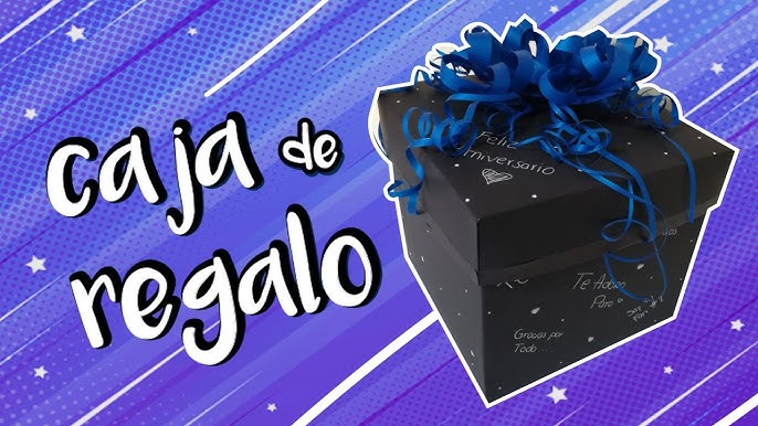 Caja Para Regalo Azul Rey 20x20