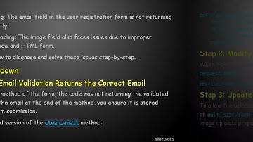 Fixing Email and Image Upload Issues in Django User Creation