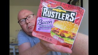 Rustlers Flamed Grilled Deluxe Bacon Cheese Burger with Signature Sauce