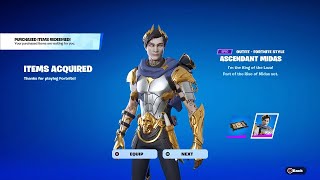 How To Get The Ascendant Midas Skin For FREE In (Fortnite)