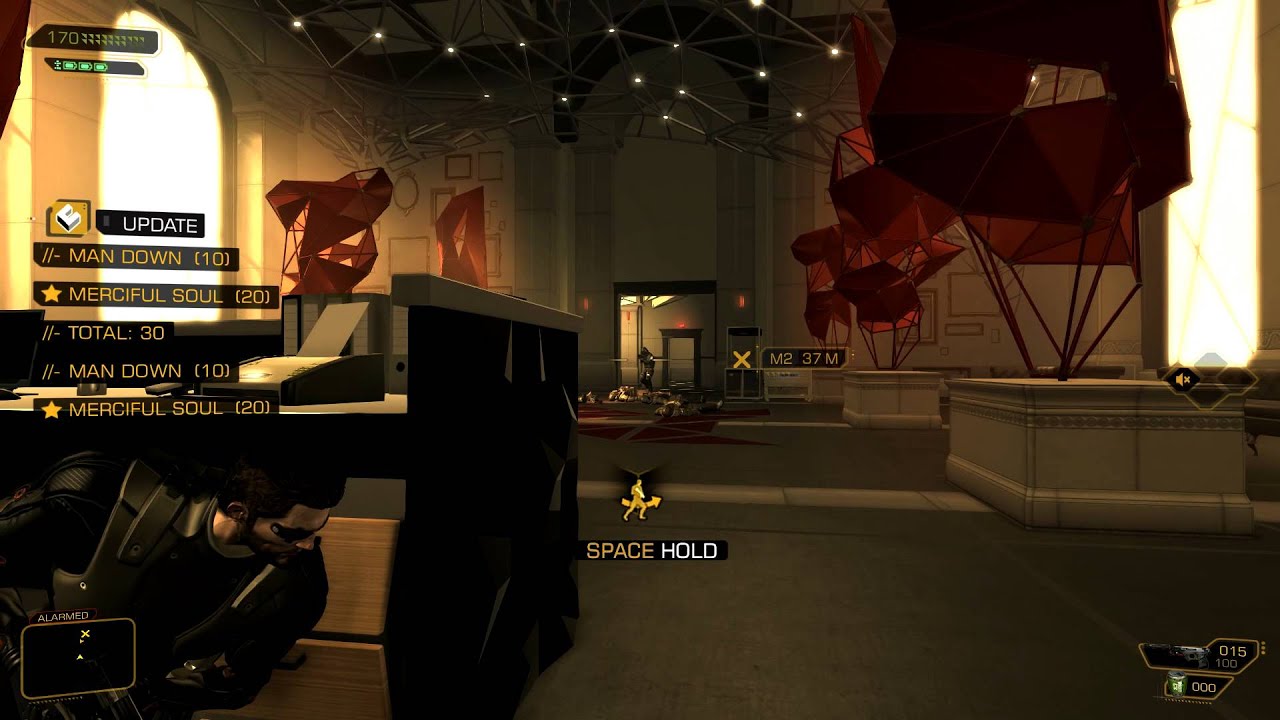 Deus Ex gas grenade takedown Gigabyte GTX 460 YouTube