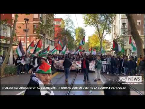 «PALESTINA LIBERA: STOP AL GENOCIDIO», IN 1500 AL CORTEO CONTRO LA GUERRA | 06/11/2023