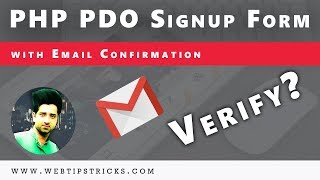 (14/26) PHP PDO Signup Form With Verification Email Add Data In Urdu/Hindi