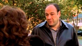 Tony smashed car Angie Bonpensiero - The Sopranos HD