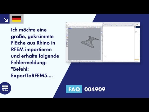 FAQ 004909 | Ich möchte eine große, gekrümmte Fläche aus Rhino in RFEM importieren und erhalte fo...