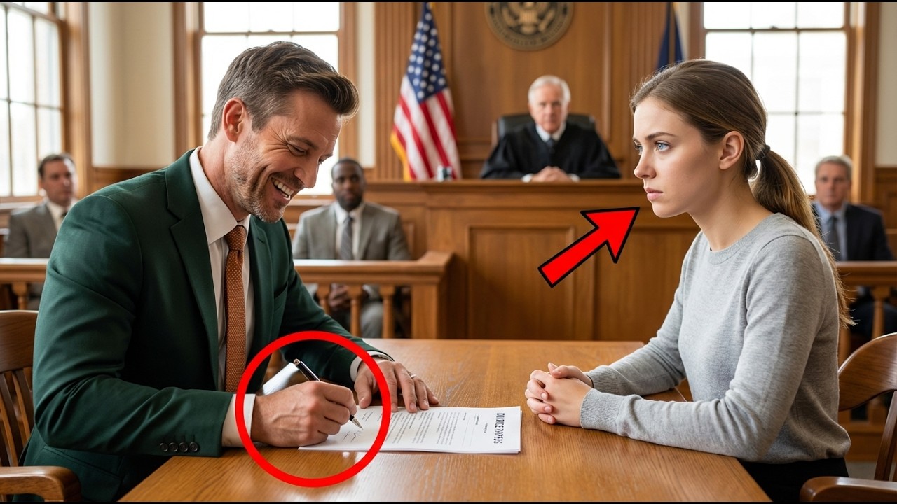 سخر منها وهو يوقّع الطلاق… لكن كلمات القاضي عن وصية والدها جمّدته في مكانه! 😳