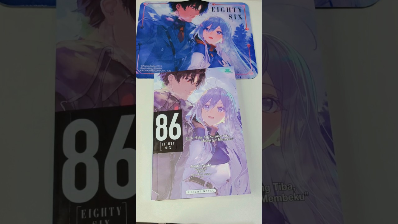 Unboxing Lightnovel 86 EightySix Volume 6 + Merchandise #shorts