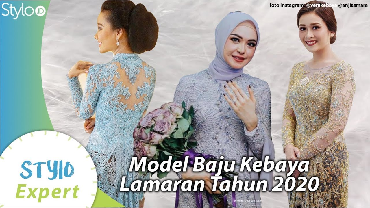Model Baju  Kebaya Lamaran Tren  Fashion Indonesia  2022 