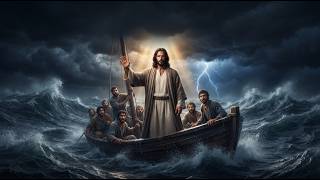 JESUS CALMS THE STORM! 🌊 The Powerful Miracle That Left His Disciples Amazed ✝️ | Bible Story