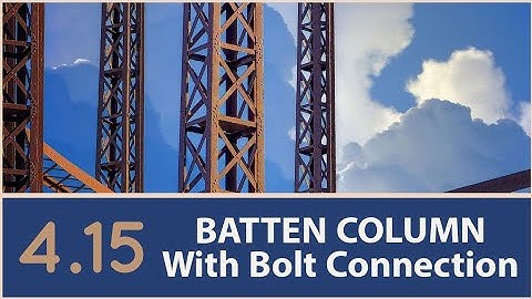 Batten Column with bolt connection