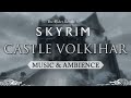 Castle volkihar  somber  relaxing skyrim ambience  three hours