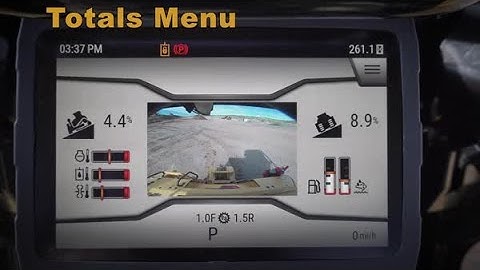 Cat® Next Gen Dozer Monitor: Totals Menu