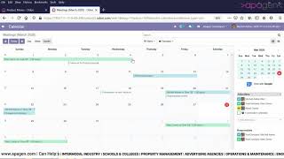 Odoo Calendar Module by Apagen