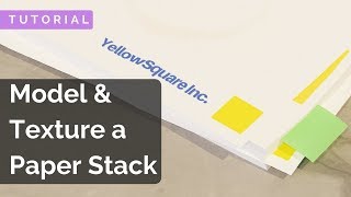 How to make a Paper Stack - Blender Tutorial (2.79)