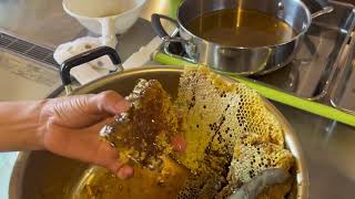 1人でできる日本ミツバチ蜂蜜収穫(その3)/ Harvesting Japanese bee honey for beginner(Part 3)