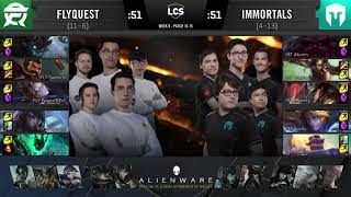 FLY vs IMT Highlights | LCS Summer 2020 W9D3 | FlyQuest vs Immortals