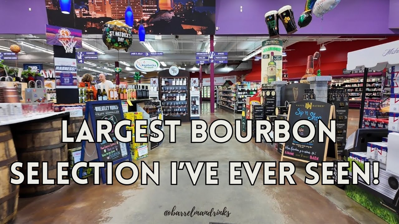 Охота за бурбоном в баре Liquor Barn в Лексингтоне, Кентукки. Огромный выбор и отличный дегустаци...