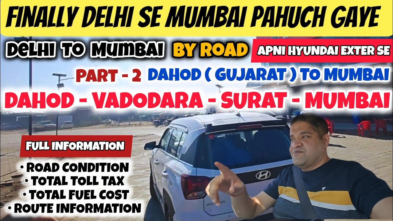 FINALLY DELHI TO MUMBAI BY ROAD PAHUCH GYE APNI HYUNDAI EXTER SE | DELHI MUMBAI EXPRESSWAY | MUMBAI