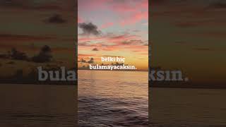 Mutluluğu Ve Huzuru Belki Hiç Bulamayacaksın Ama Hep Arayacaksın