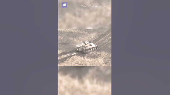 Russian soldier abandoned by fleeing comrades on armoured vehicle leaving him stranded in Donetsk