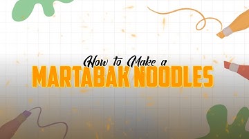 How to Make a Martabak Noodles - English Video Assignment (Procedure Text)