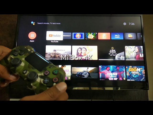 How to connect PS4 Dualshock 4 controller to Mi Box 4K / Android TV -  YouTube
