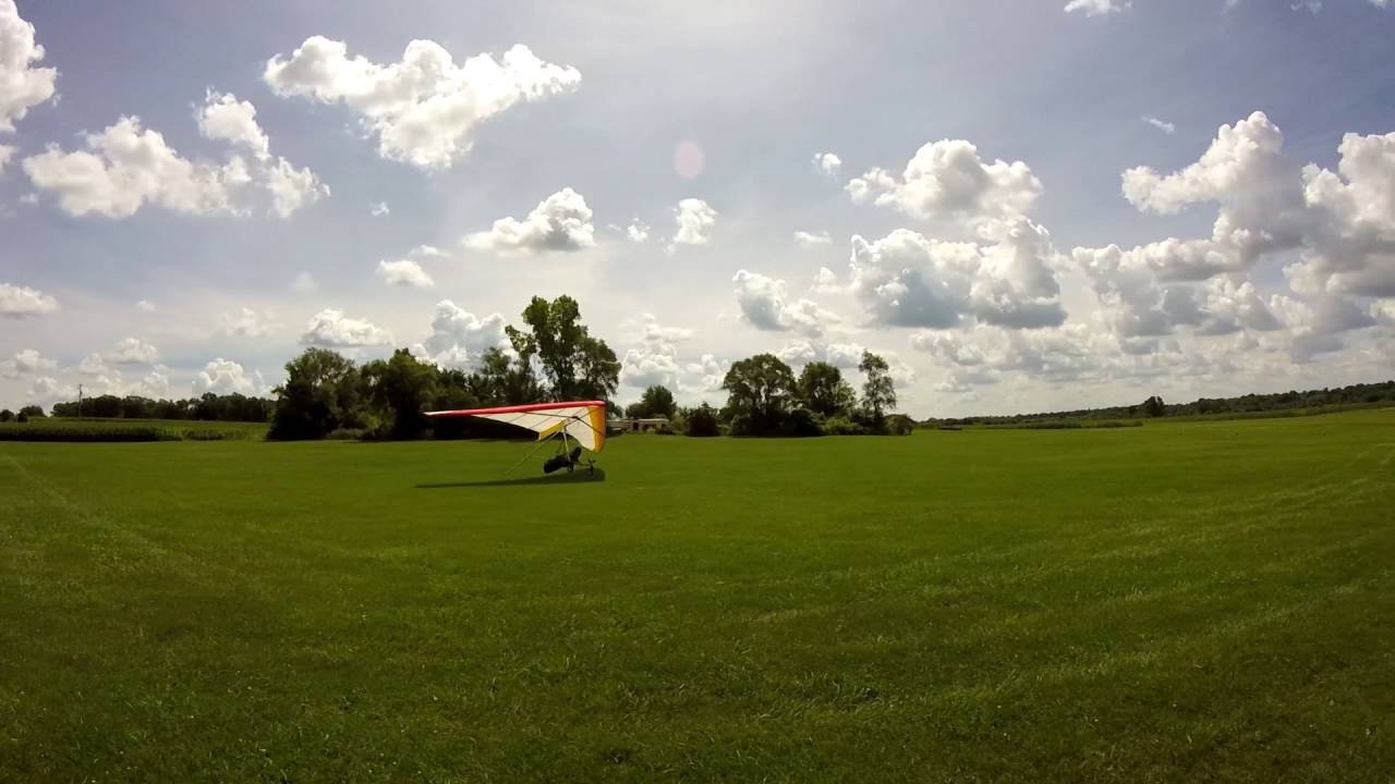 Rik landing the EZY 170 with fixed landing gear