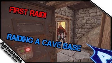 FIRST RUST RAID | 12 C4 From Vanilla Mega Base | New Cave Base Raid | Gameplay