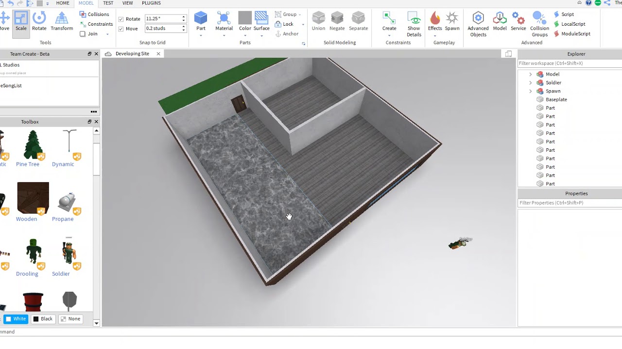 Roblox - Building a House P.2 - YouTube