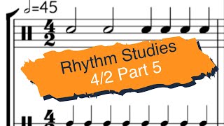 EP0213 - 4/2 Rhythm reading practice without ties or rests (Part 5) - clap and count rhythms