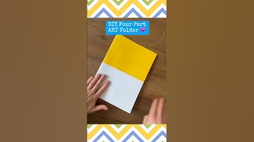 📂How to Make a DIY Four Part Art Pocket Folder #artsandcrafts