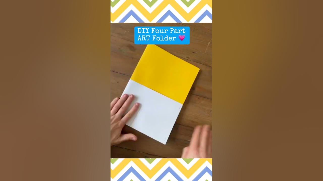 📂How to Make a DIY Four Part Art Pocket Folder #artsandcrafts