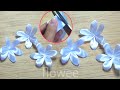 Beautiful flowers from satin ribbons  tutorial to make jasmine flowers from satin ribbons