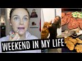 weekend in my life: girls night/chat, baking, deep cleaning, solo sunday + MORE!